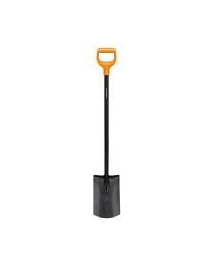 Fiskars 1066717 Solid Rounded Spade - Metal Shaft