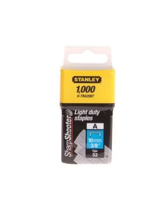 Stanley (0-TRA206T) Light Duty Staples - 10mm - Pack of 1000