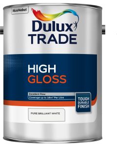 Dulux Trade High Gloss - Pure Brilliant White - 5L