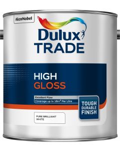 Dulux Trade High Gloss - Pure Brilliant White - 2.5L