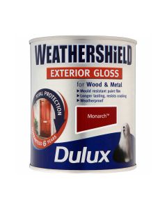 Dulux Weathershield Exterior Gloss Paint - Monarch - 750ml