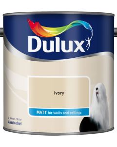 Dulux Matt Emulsion Paint - Ivory - 2.5L