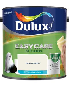 Dulux Easycare Kitchen Matt Emulsion Paint - Jasmine White - 2.5L