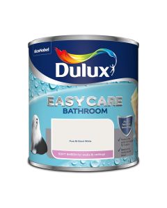 Dulux Easycare Bathroom Soft Sheen Emulsion - Pure Brilliant White - 1L