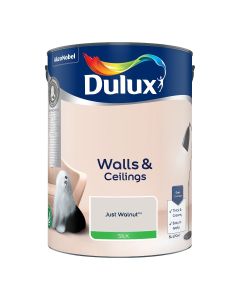 Dulux Silk Emulsion Paint - Just Walnut - 5L