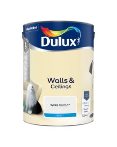 Dulux Matt Emulsion Paint - White Cotton - 5L