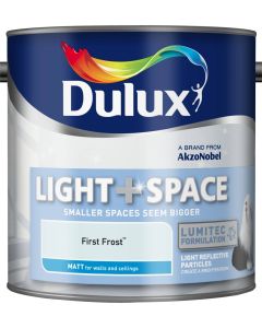 Dulux Light & Space Matt Emulsion Paint - First Frost - 2.5L