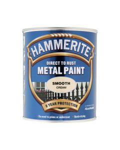 Hammerite Direct To Rust Metal Paint - Smooth Cream - 750ml