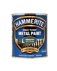 Hammerite Direct To Rust Metal Paint - Smooth Wild Thyme - 750ml