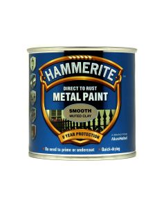 Hammerite Direct To Rust Metal Paint - Smooth Muted Clay - 250ml