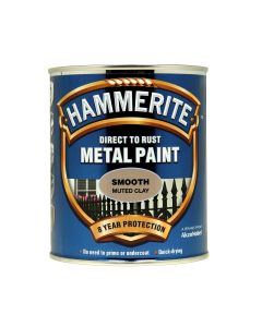 Hammerite Direct To Rust Metal Paint - Smooth Muted Clay - 750ml