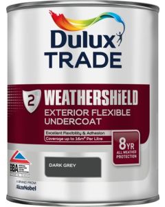 Dulux Trade Weathershield Exterior Flexible Undercoat - Dark Grey - 1L