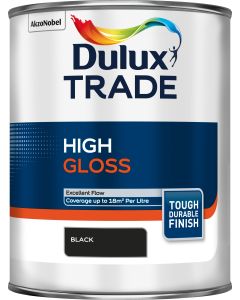 Dulux Trade High Gloss - Black - 1L