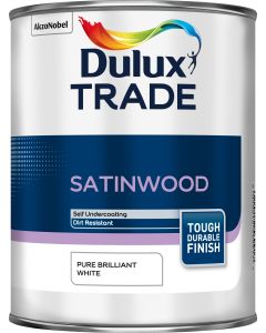 Dulux Trade Satinwood - Pure Brilliant White - 1L