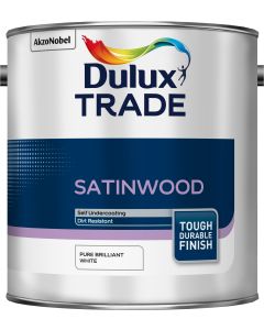 Dulux Trade Satinwood - Pure Brilliant White - 2.5L