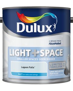 Dulux Light & Space Matt Emulsion Paint - Lagoon Falls - 2.5L