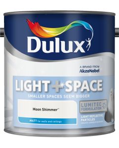 Dulux Light & Space Matt Emulsion Paint - Moon Shimmer - 2.5L