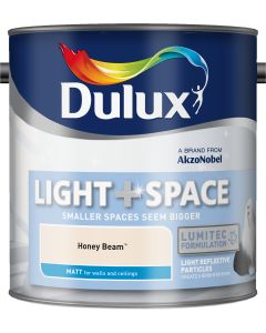 Dulux Light & Space Matt Emulsion Paint - Honey Beam - 2.5L