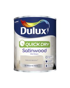 Dulux Quick Dry Satinwood Paint - Natural Hessian - 750ml