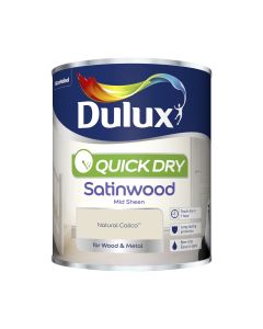 Dulux Quick Dry Satinwood Paint - Natural Calico - 750ml