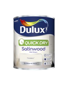 Dulux Quick Dry Satinwood Paint - Timeless - 750ml