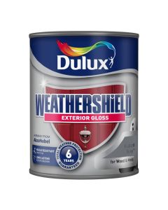 Dulux Weathershield Exterior Gloss Paint - Gallant Grey - 750ml