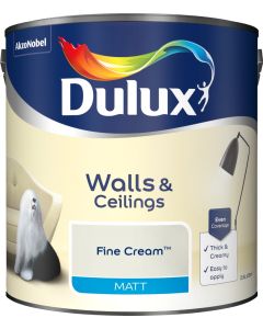 Dulux Matt Emulsion Paint - Fine Cream - 2.5L