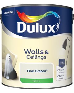 Dulux Silk Emulsion Paint - Fine Cream - 2.5L