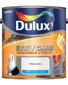 Dulux Easycare Washable & Tough Matt Emulsion - White Cotton - 2.5L