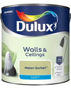 Dulux Matt Emulsion Paint - Melon Sorbet - 2.5L