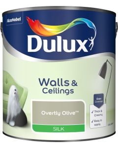 Dulux Silk Emulsion Paint - Overtly Olive - 2.5L