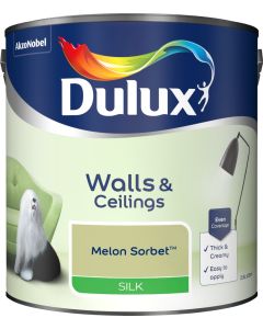 Dulux Silk Emulsion Paint - Melon Sorbet - 2.5L