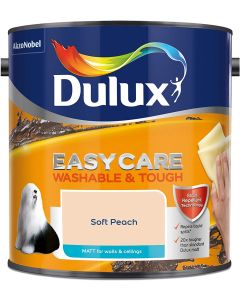 Dulux Easycare Washable & Tough Matt Emulsion - Soft Peach - 2.5L