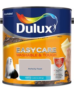 Dulux Easycare Washable & Tough Matt Emulsion - Perfectly Taupe - 2.5L