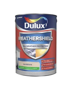 Dulux Weathershield Smooth Masonry Paint - Sandstone - 5L