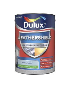 Dulux Weathershield Smooth Masonry Paint - Frosted Lake - 5L