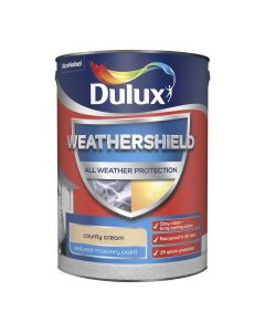 Dulux Weathershield Textured Masonry Paint - County Cream - 5L