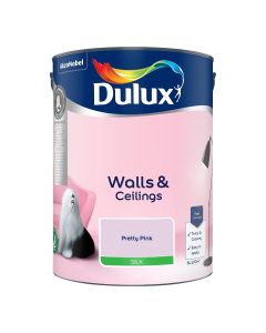 Dulux Silk Emulsion Paint - Pretty Pink - 5L