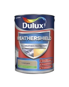 Dulux Weathershield Smooth Masonry Paint - Muted Gold - 5L