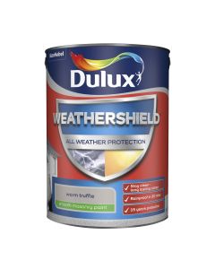 Dulux Weathershield Smooth Masonry Paint - Warm Truffle - 5L