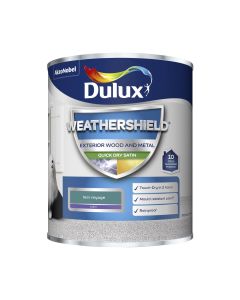 Dulux Weathershield Exterior Quick Dry Satin Paint - Teal Voyage - 750ml