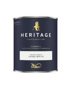 Dulux Heritage Interior Eggshell - China White - 750ml