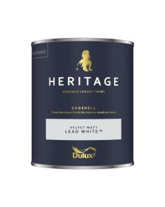 Dulux Heritage Interior Eggshell - Lead White - 750ml