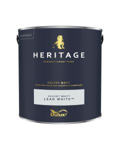 Dulux Heritage Matt Emulsion - Lead White - 2.5L