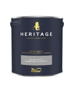 Dulux Heritage Matt Emulsion - Pewter Plate - 2.5L