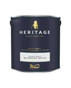 Dulux Heritage Matt Emulsion - Wishbone White - 2.5L