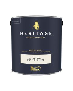 Dulux Heritage Matt Emulsion - Piano White - 2.5L