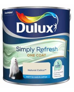 Dulux Simply Refresh One Coat Matt Emulsion Paint - Natural Calico - 2.5L