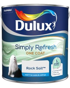 Dulux Simply Refresh One Coat Matt Emulsion Paint - Rock Salt - 2.5L