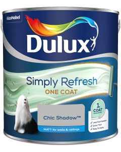 Dulux Simply Refresh One Coat Matt Emulsion Paint - Chic Shadow - 2.5L